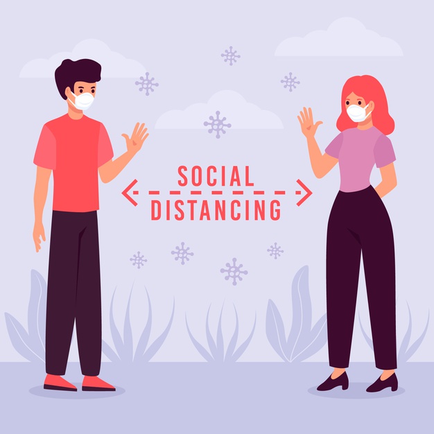 social distancing image